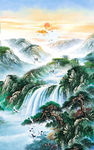 油画山水