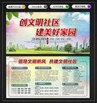 社区文明宣传栏