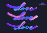 love艺术字