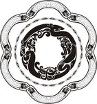 异形圆古典花框