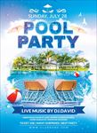 夏日泳池派对海报