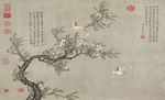 新中式工笔花鸟壁画