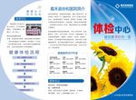 医院宣传单页三折页-体检中心