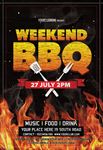 BBQ烧烤派对海报