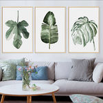 北欧简约小清新叶子植物装饰画
