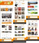现代装饰装修公司网站PSD全站
