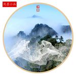 禅意山水背景墙