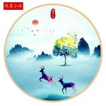 北欧麋鹿装饰画