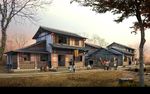 木屋建筑旅游景观图