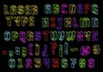立体线条英文字母设计