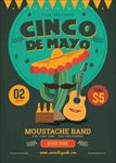 手绘卡通墨西哥风情海报