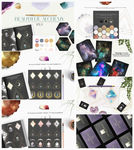 手绘几何图腾水彩画