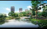 水景拱桥景观图