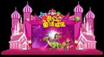 亲子奇幻童世界舞台背景板