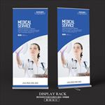 医疗医院科技宣传展架设计
