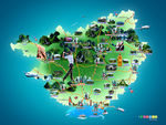 广西旅游地图
