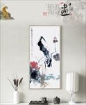 书房中式文艺水墨国画花鸟挂画