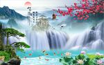 山水情风景图