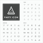 66种聚会party图标合集