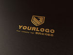 烫金凸字立体质感LOGO样机