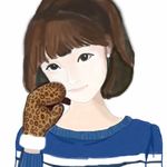 手绘小姑娘