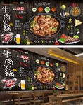 牛肉火锅背景墙