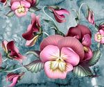 欧式复古水彩花卉花纹图案