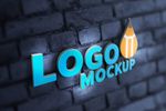 logo发光立体字贴图智能