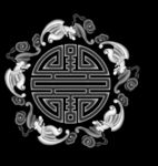 蝙蝠寿字洋花精雕灰度