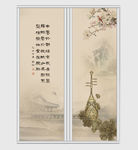 工笔画中国风移门