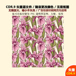 精美彩色树叶花朵花草矢量图