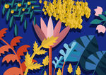 插画 花 矢量