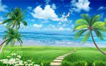 海景椰子树