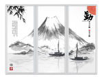 天道酬勤风景移门
