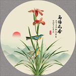 国画兰花