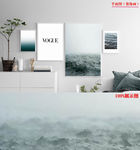 北欧简约组合大海水波风景装饰画