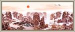仿国画山水