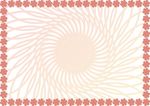 桔子花开 商业证书纹