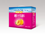 桃汁礼盒（平面分层图）