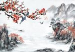 水墨山水画