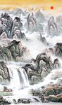 江山如画竖幅