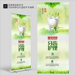 绿色健康牙齿护理展架
