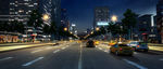 夜景公路汽车