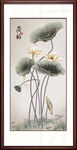 荷花装饰画