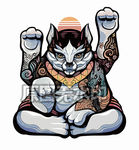 老虎头猫狗酒吧嘻哈潮牌流行插图