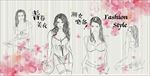美女装饰画背景墙