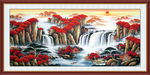 左右逢源山水画