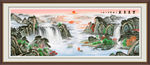 左右逢源山水画