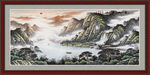 聚宝盆山水画