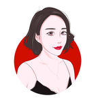 矢量时尚现代美女